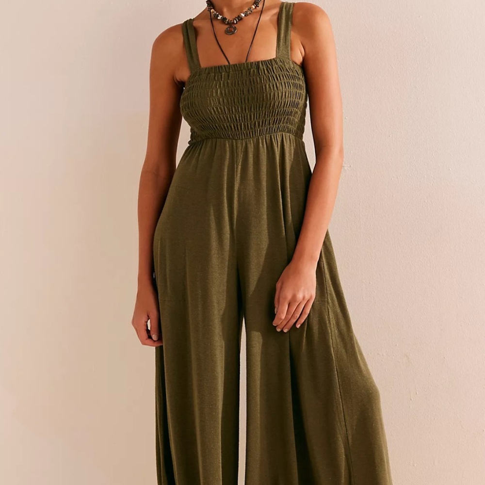 Free people beach light Green Women's Jumpsuit size small